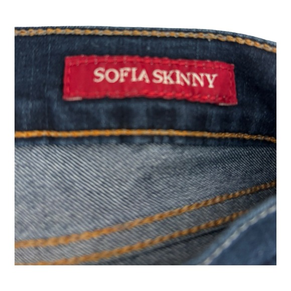 Lucky Brand Sofia Skinny Jeans 14/32 Mid Rise Dark Wash Ankle Stretch (31 x 28) - Picture 5 of 8